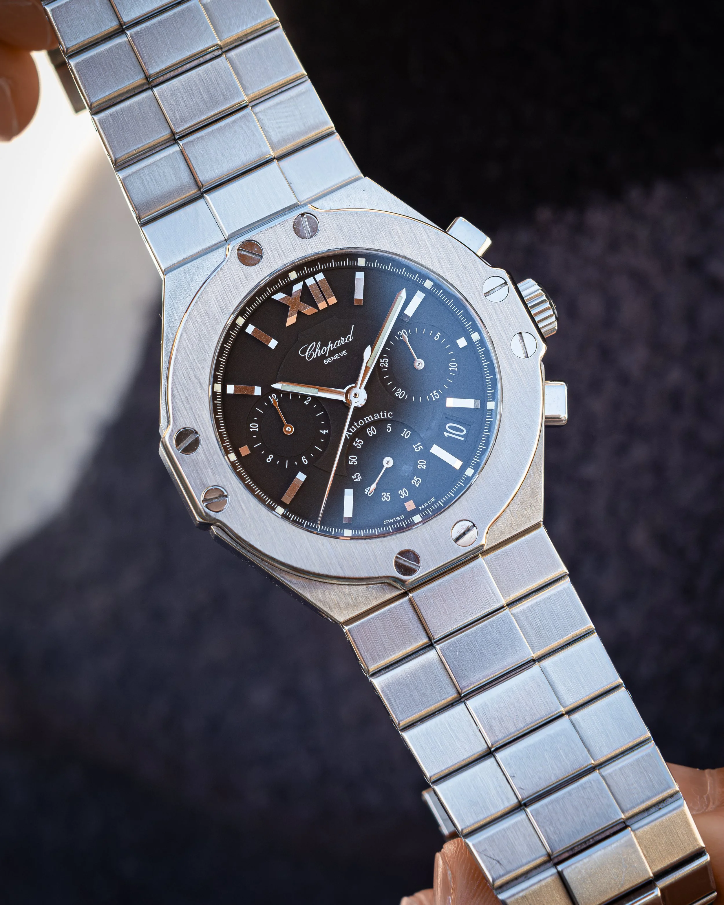 Ｓcherzo3 1990's Chopard St. Moritz Chronograph 8333 Full Set — Watch